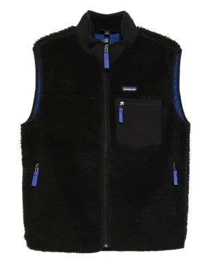 Patagonia レトロ-X フリース ジップアップ ベスト ブラック - サムネイル1
