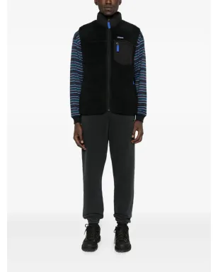 Patagonia レトロ-X フリース ジップアップ ベスト ブラック - サムネイル2