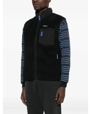 Patagonia レトロ-X フリース ジップアップ ベスト ブラック - サムネイル3