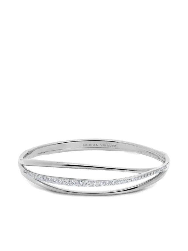 Monica Vinader Monica Vinader ダイヤモンド ラップ バングル ブレスレットの商品画像