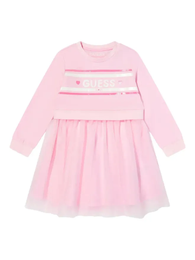 guess kids guess kids チュールオーバーレイのスウェットドレスの商品画像