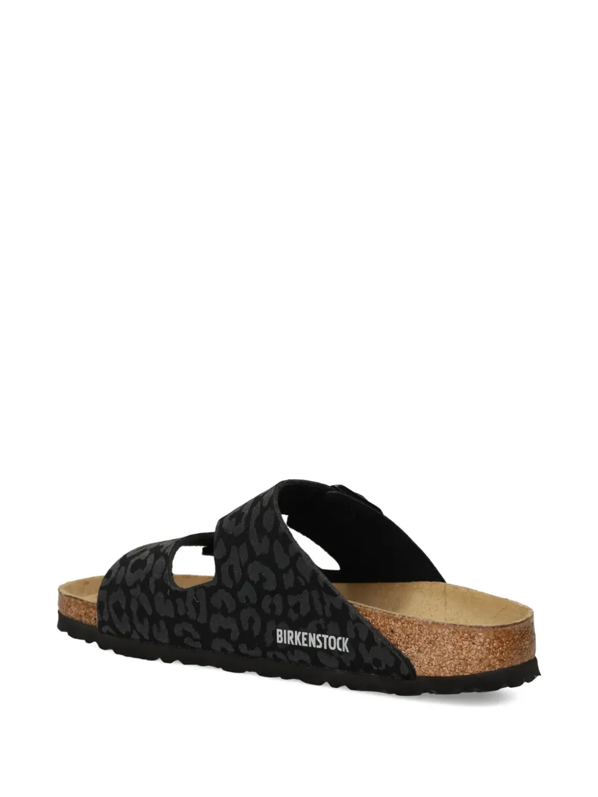 Birkenstock レオパード柄バックルサンダル ブラック - 画像3