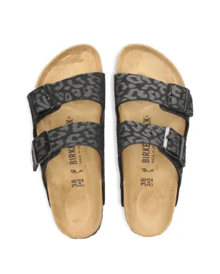 Birkenstock レオパード柄バックルサンダル ブラック - サムネイル4