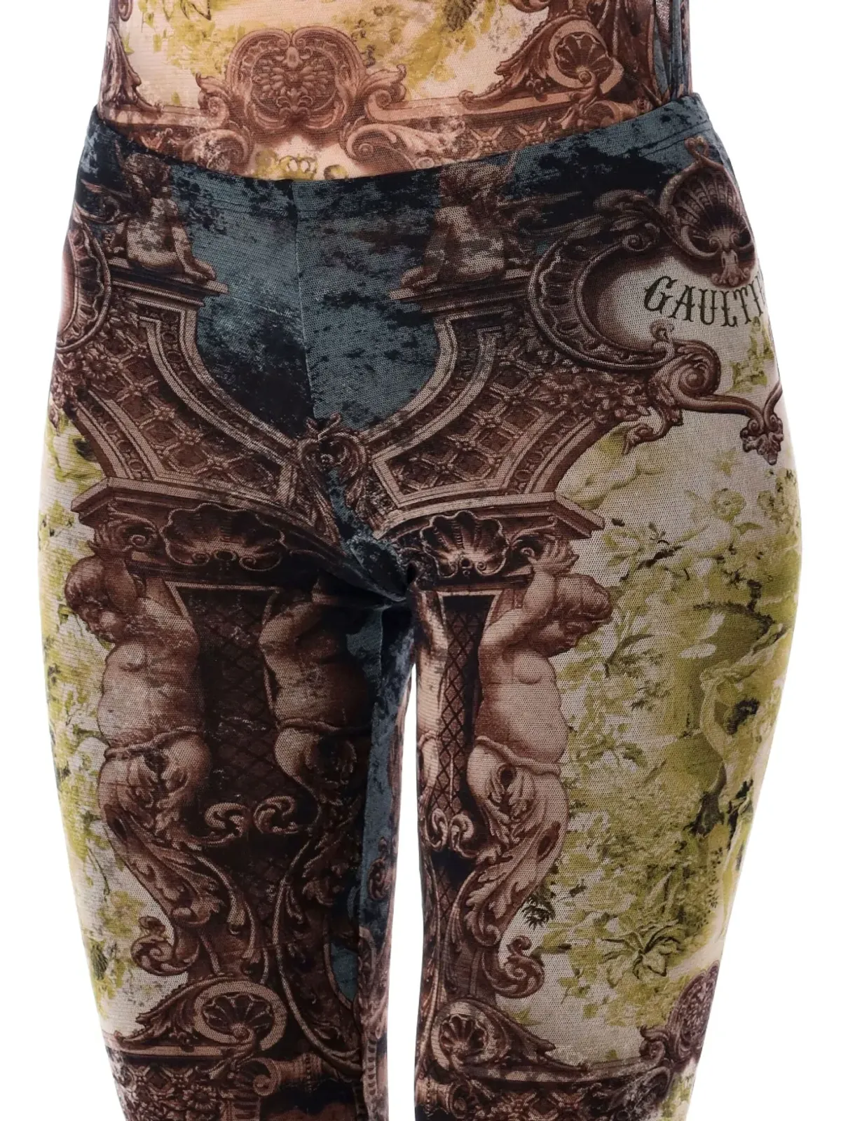 Jean Paul Gaultier メッシュパンツ（ブラウン） - 画像3