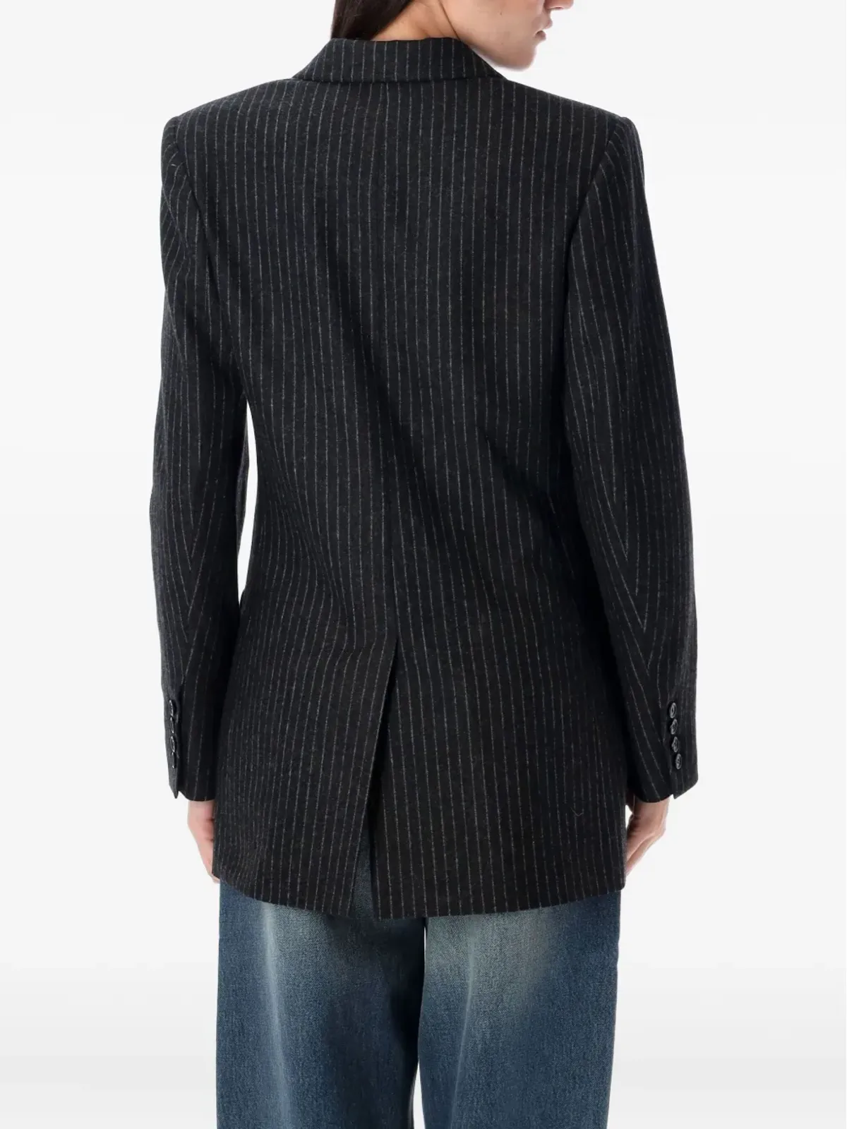 ISABEL MARANT Jevima ピンストライプブレザー グレー - 画像2
