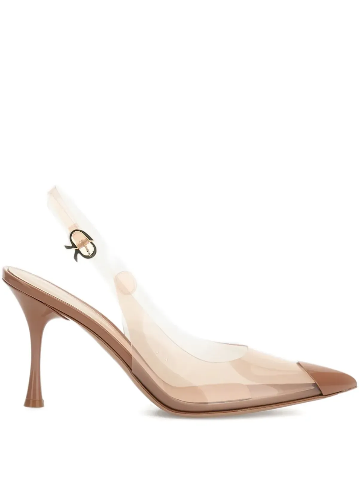 Gianvito Rossi ダイア スリングバック透明パンプス - 画像1