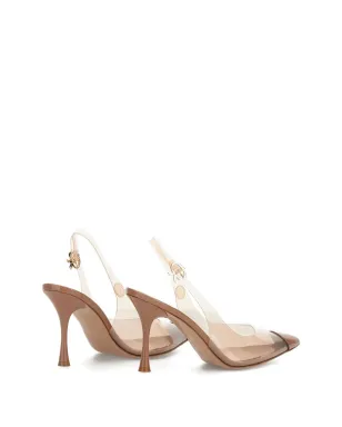 Gianvito Rossi ダイア スリングバック透明パンプス - サムネイル3