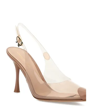 Gianvito Rossi ダイア スリングバック透明パンプス - サムネイル4