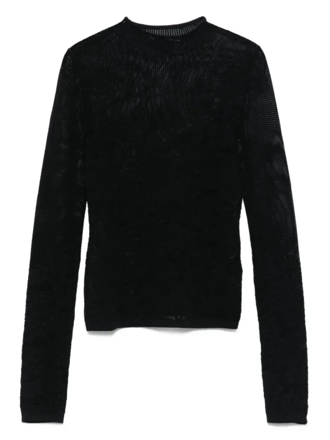 Patrizia Pepe Patrizia Pepe レース編み クルーネック セーターの商品画像