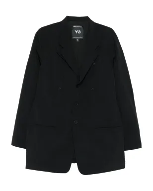 Y-3 三つボタンポケットコート - ブラック - サムネイル1