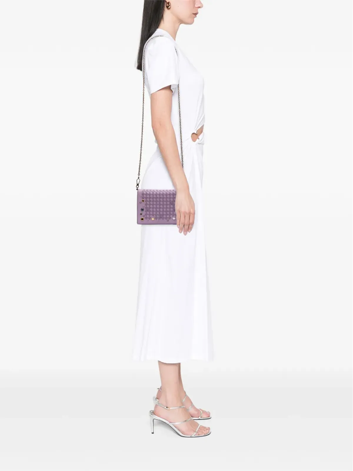 Bottega Veneta Pre-Owned ウォレット・オン・チェーン・クロスボディバッグ - 画像2