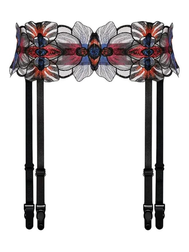 Zhilyova Zhilyova 花柄刺繍ガーター ベルトの商品画像
