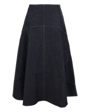 Jacquemus Triangle de-Nîmes フレアデニムスカート - サムネイル2