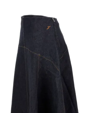 Jacquemus Triangle de-Nîmes フレアデニムスカート - サムネイル3