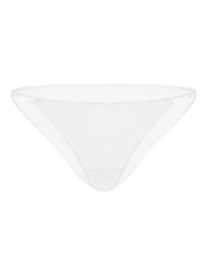 Zhilyova Zhilyova タラ花柄レース ブリーフ - Whiteの商品画像