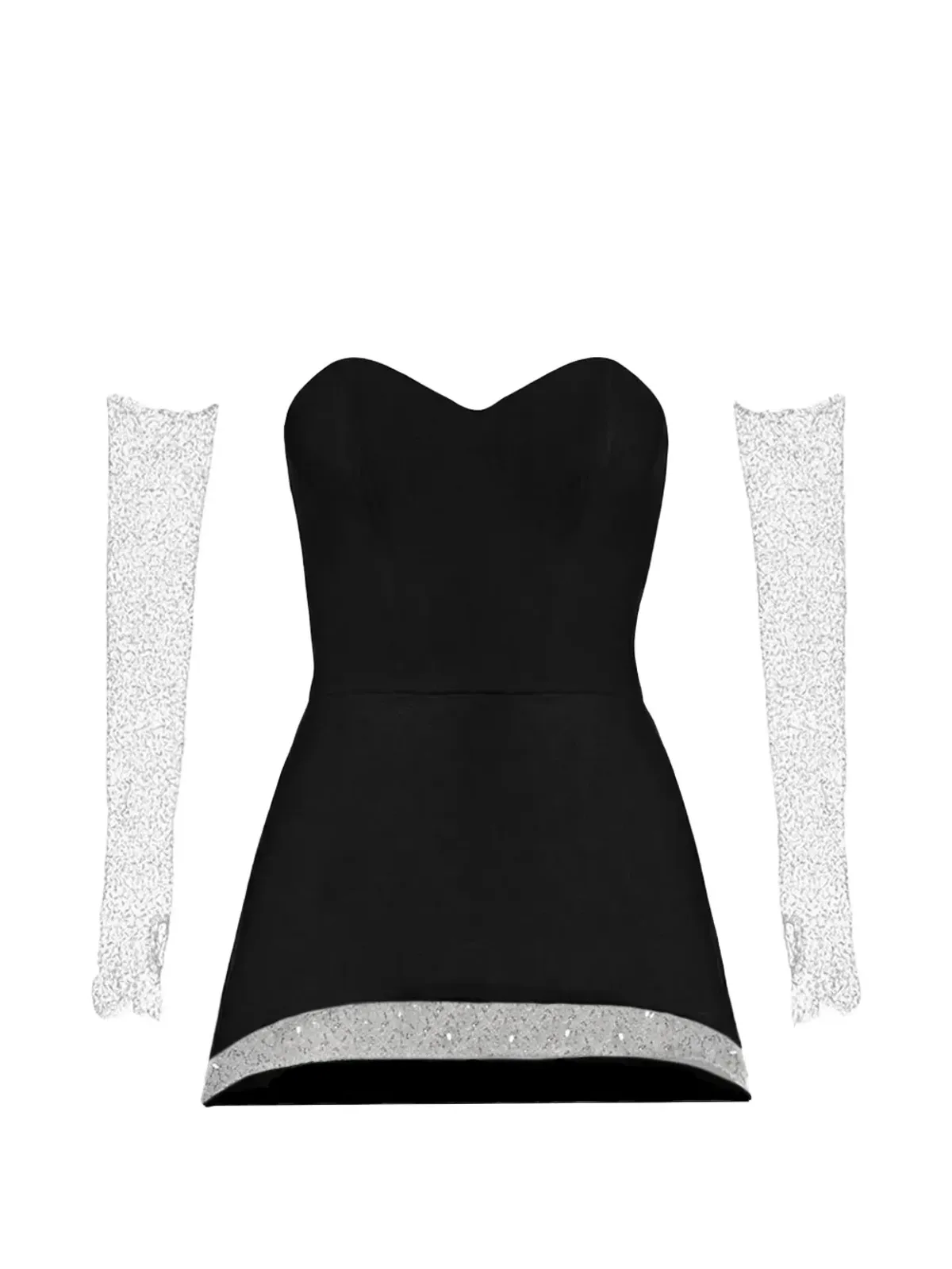Vestiaire d'un Oiseau Libre ディナ エンベリッシュド オフショルダードレス - 画像1