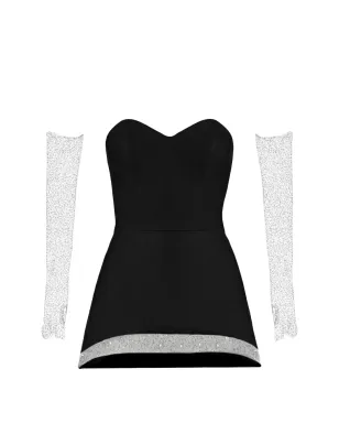 Vestiaire d'un Oiseau Libre ディナ エンベリッシュド オフショルダードレス - サムネイル1