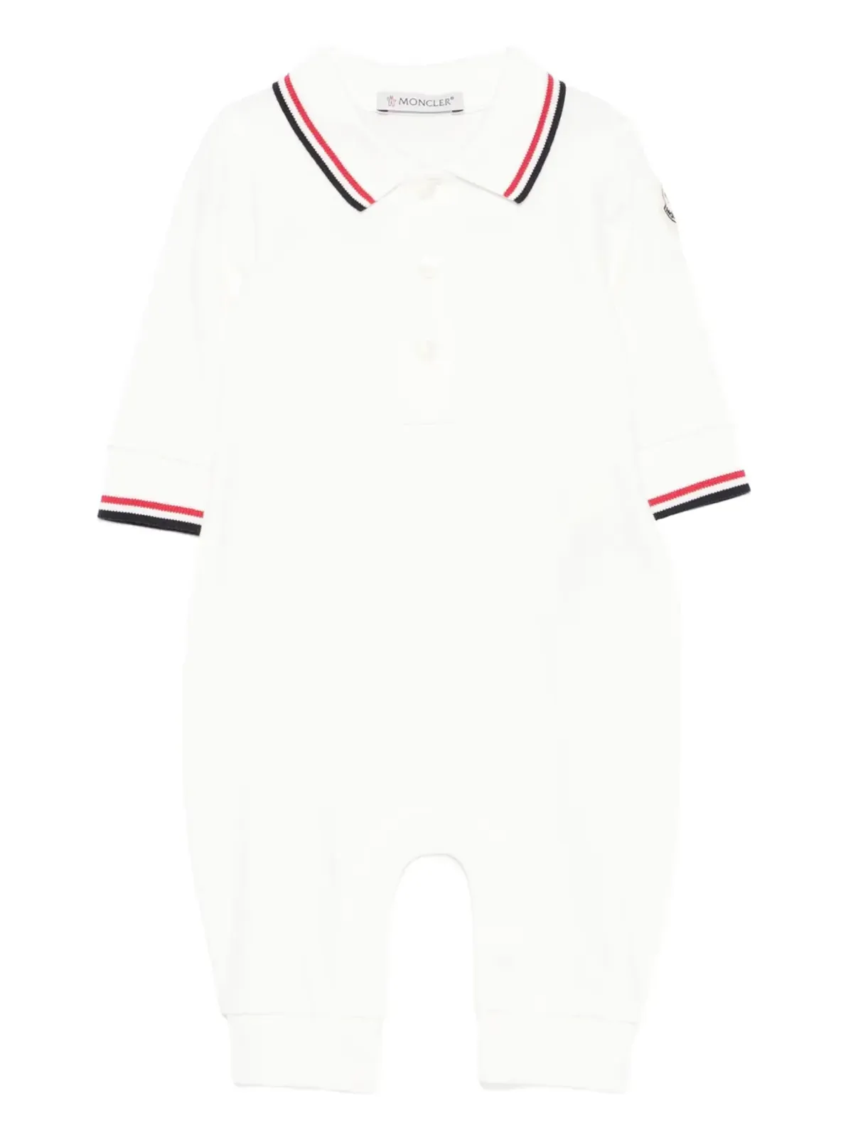 Moncler Enfant ポロネックジャンプスーツ - ホワイト - 画像1