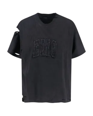 Balenciaga ダメージ加工ロゴ Tシャツ - サムネイル1