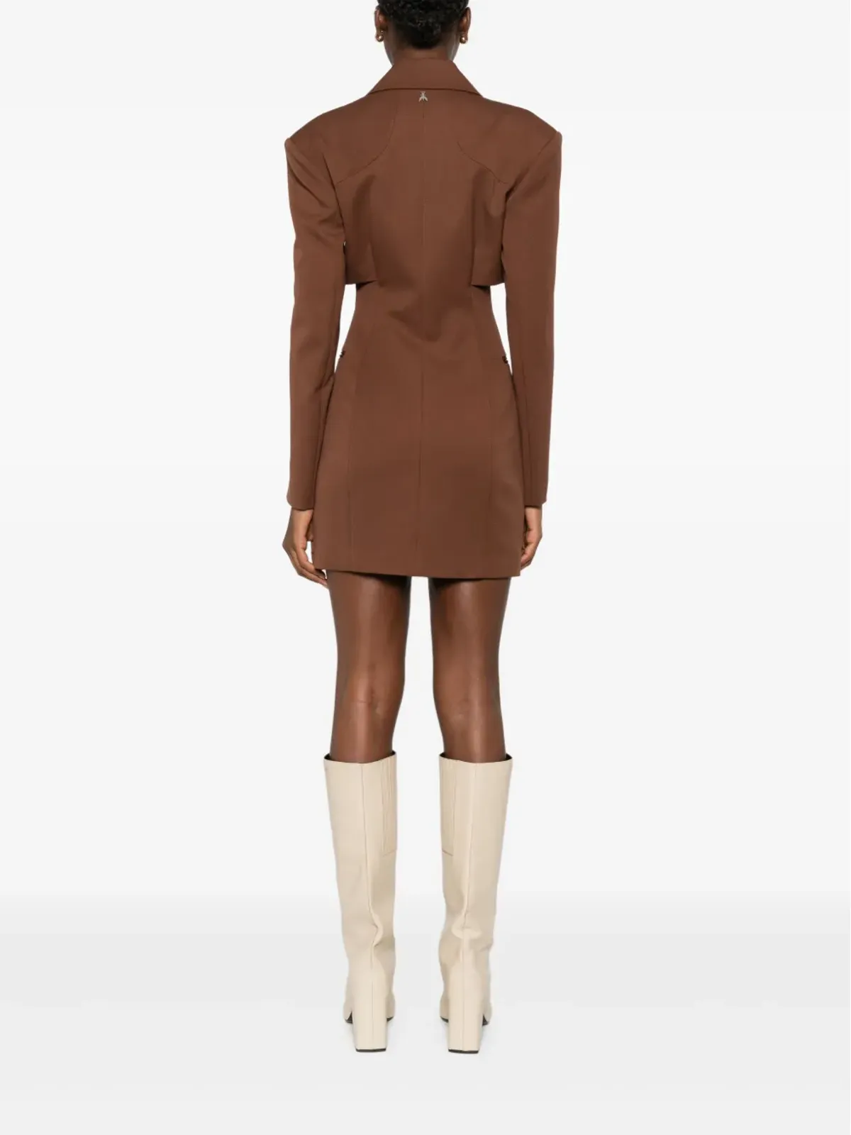 Patrizia Pepe カットアウトブレザーミニドレス - 画像4