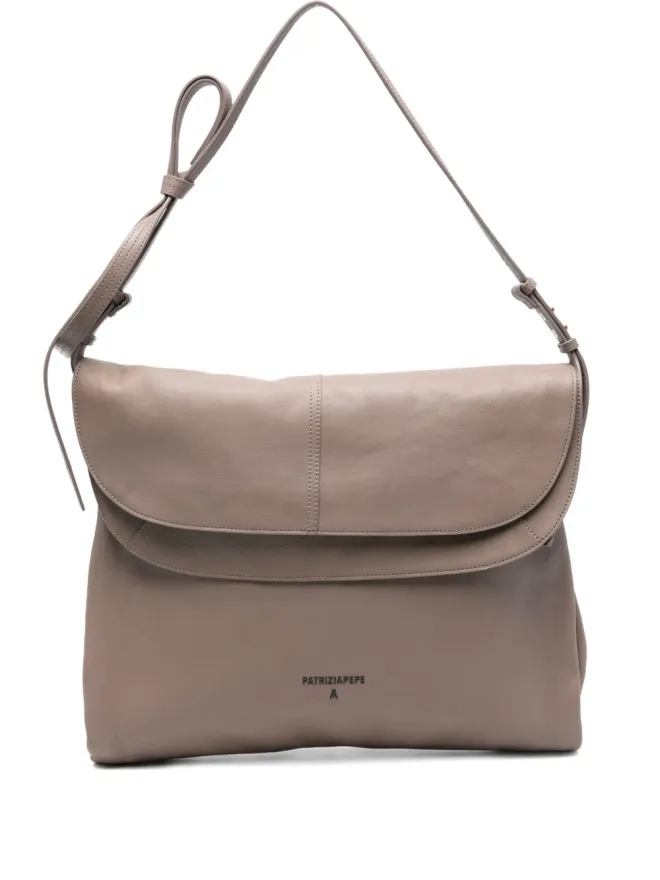 Patrizia Pepe Patrizia Pepe フラップショルダーバッグ - ブラウンの商品画像