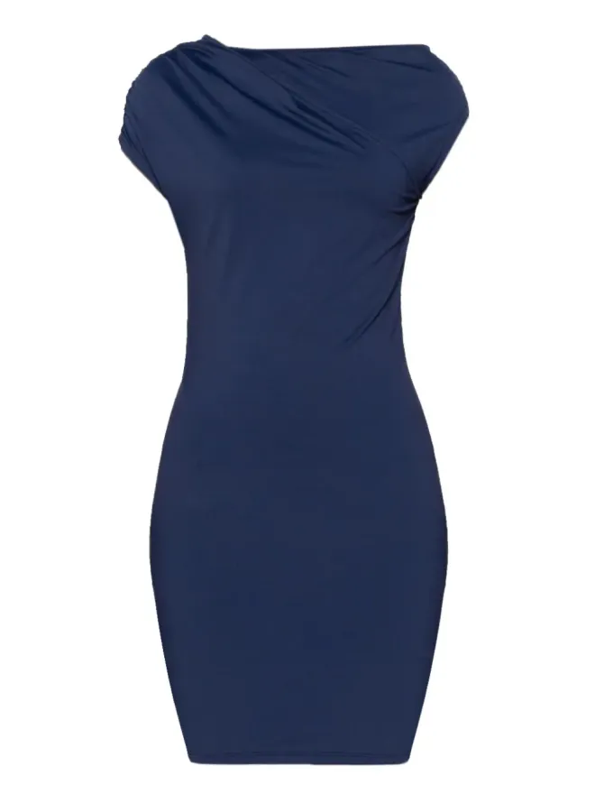 Patrizia Pepe Patrizia Pepe アシンメトリックネックライン ミニドレスの商品画像