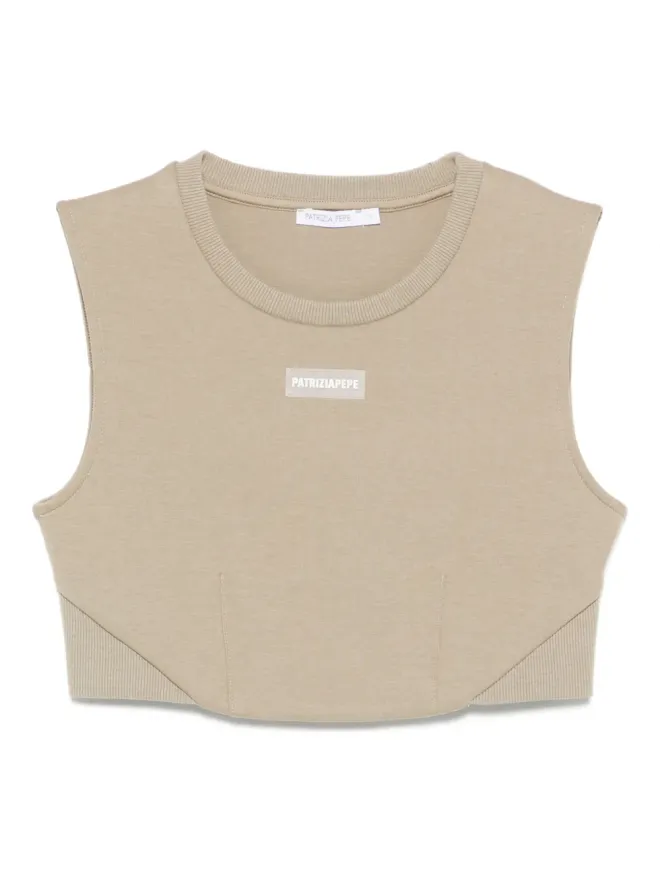 Patrizia Pepe Patrizia Pepe クルーネック ノースリーブトップの商品画像