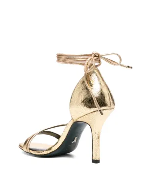 Patrizia Pepe メタリック レースアップ サンダル - ゴールド - サムネイル3