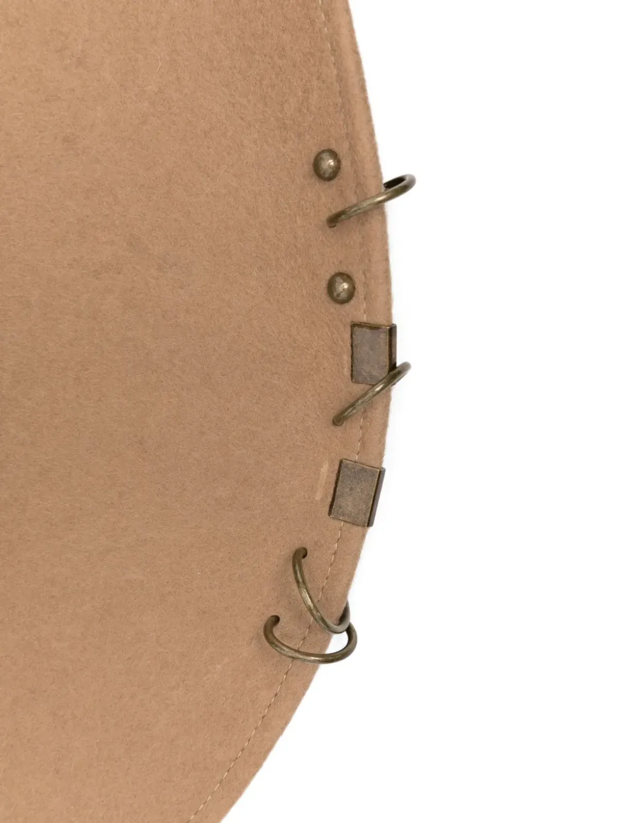 Patrizia Pepe 刺繍ディテールのリング装飾帽子 - 画像2