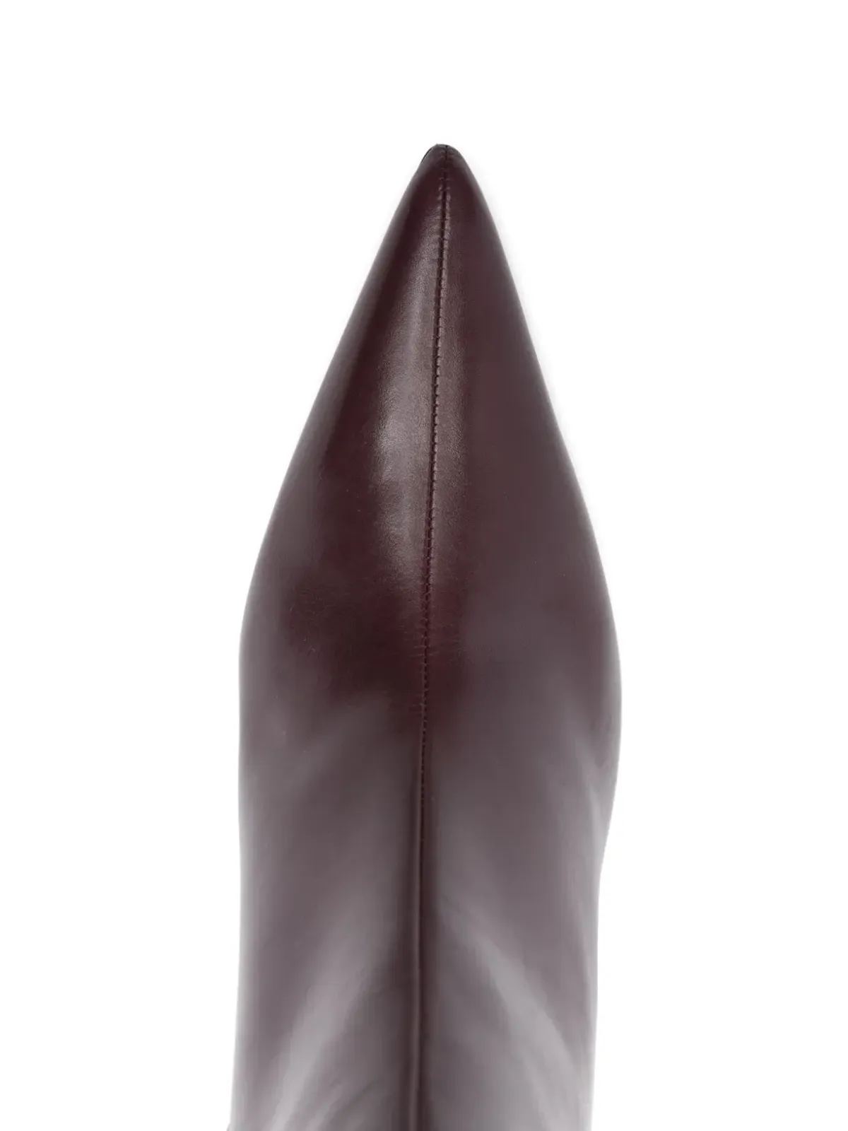 Patrizia Pepe レザー ポインテッドトゥ ヒールブーツ - 画像4