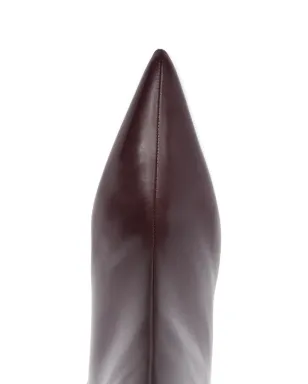 Patrizia Pepe レザー ポインテッドトゥ ヒールブーツ - サムネイル4