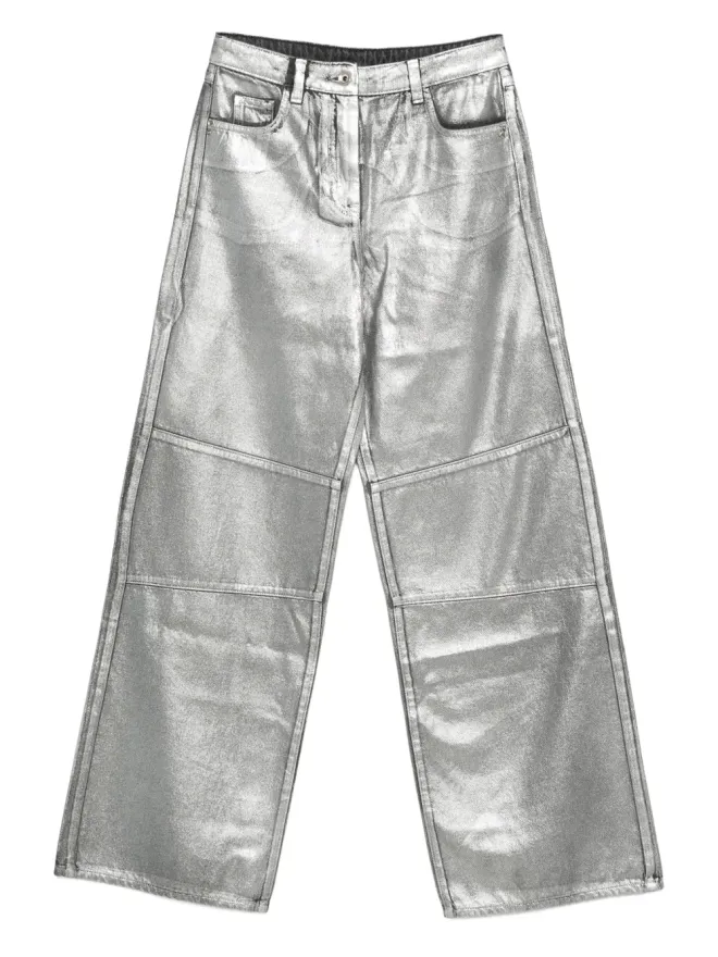 Patrizia Pepe Patrizia Pepe パネルドパンツ - シルバーの商品画像