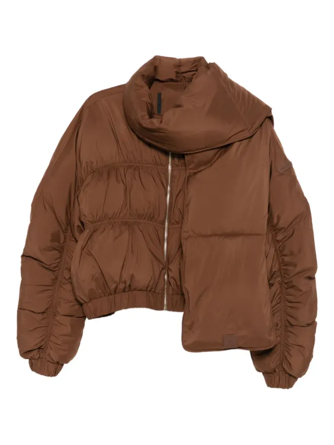 Patrizia Pepe Patrizia Pepe キルテッド取り外し可能なスカーフ付きジャケットの商品画像