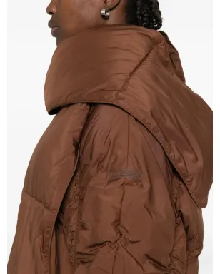Patrizia Pepe キルテッド取り外し可能なスカーフ付きジャケット - サムネイル5