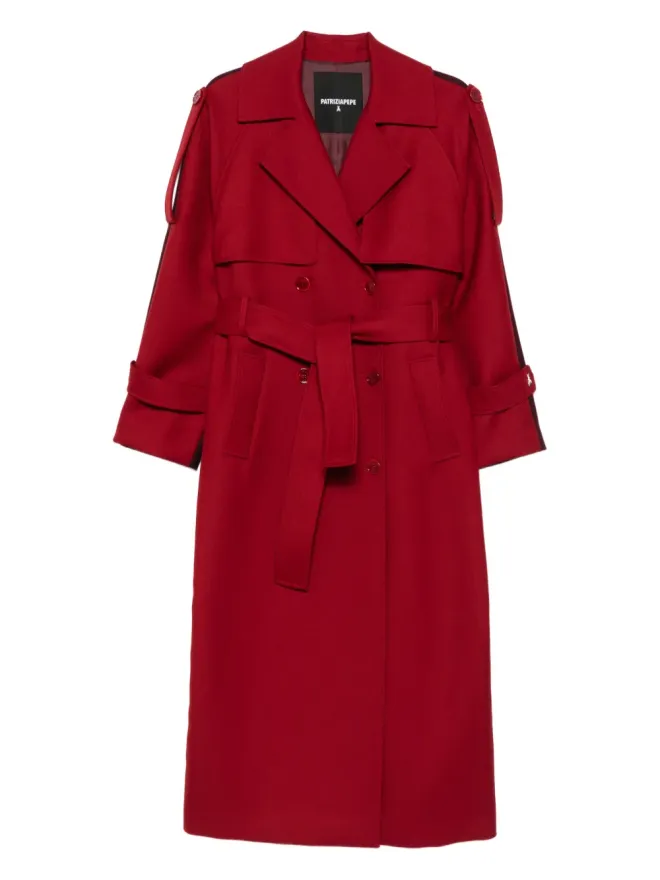 Patrizia Pepe Patrizia Pepe ダブルブレスト ウール トレンチコートの商品画像
