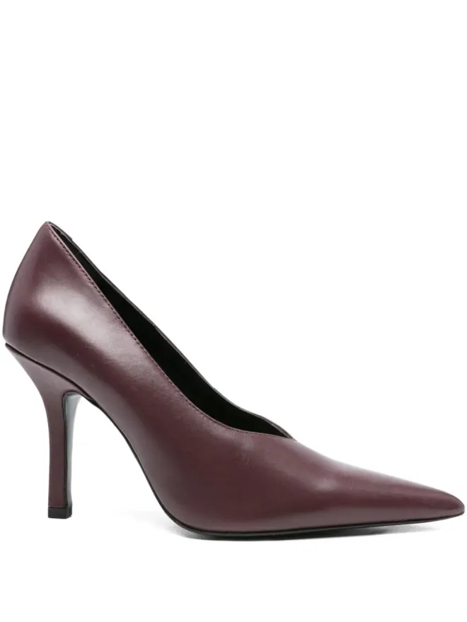 Patrizia Pepe Patrizia Pepe 100mm ポインテッドトゥ・スティレットパンプス - Purpleの商品画像
