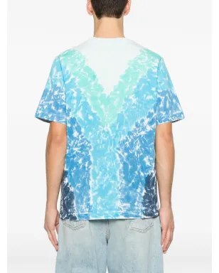 Casablanca Surf Lotus タイダイ Tシャツ - Blue - サムネイル4