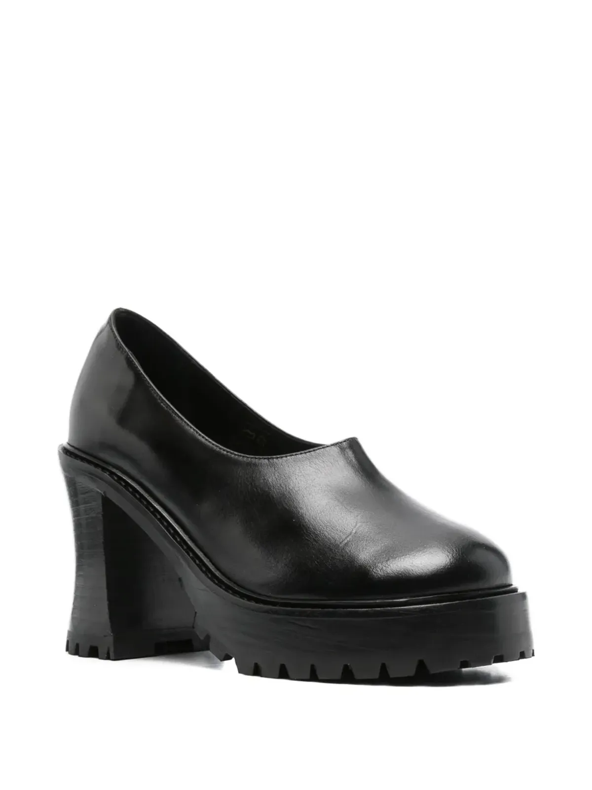 Nicole Saldaña Hannah platform block-heel pumps - Black - 画像2