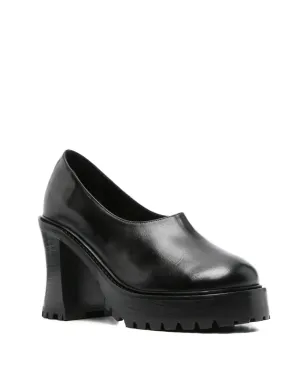 Nicole Saldaña Hannah platform block-heel pumps - Black - サムネイル2