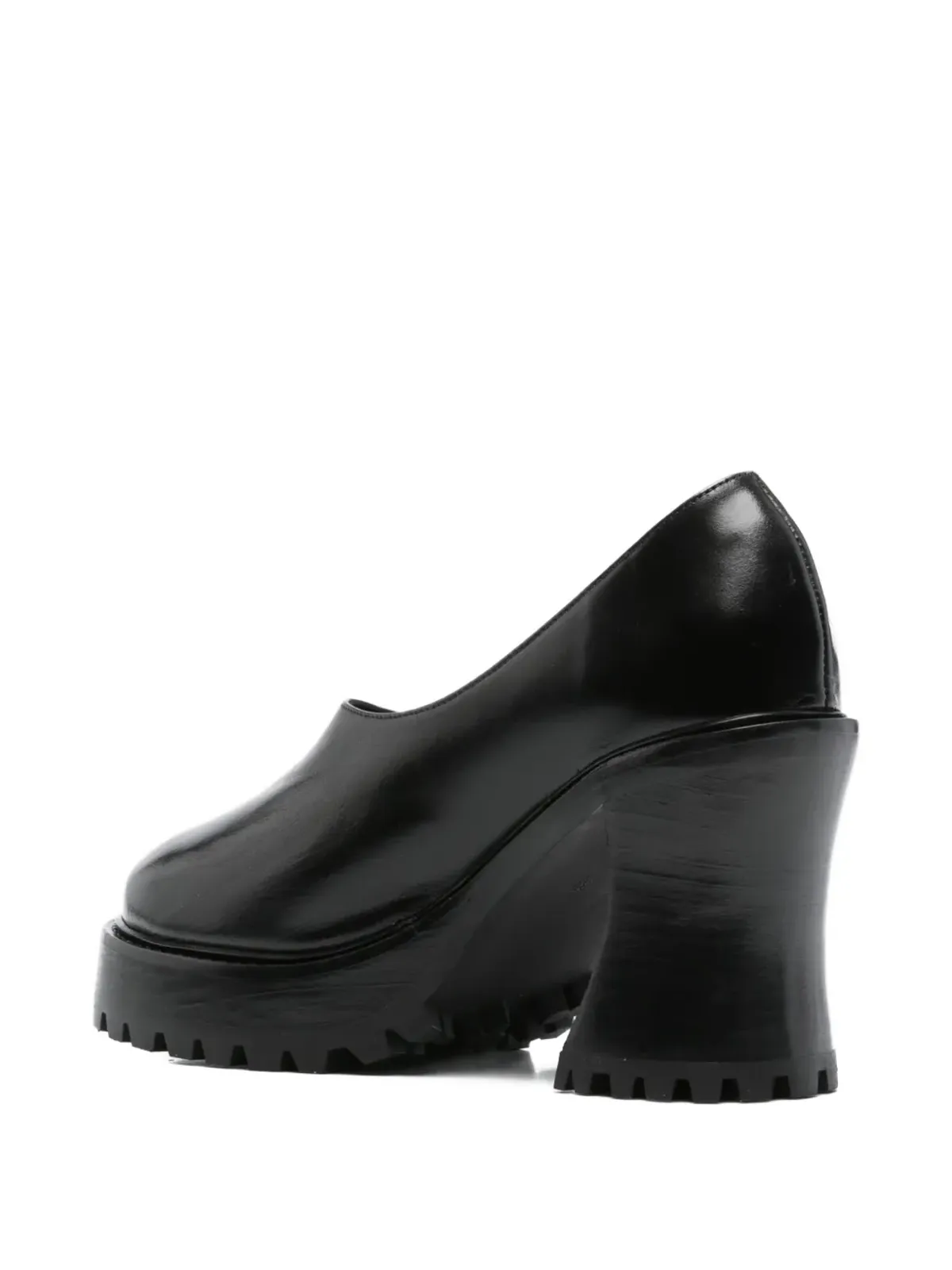 Nicole Saldaña Hannah platform block-heel pumps - Black - 画像3
