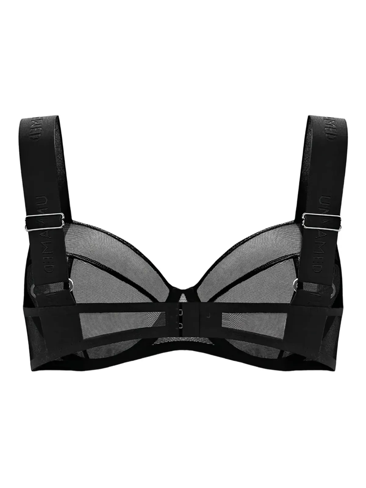 Zhilyova The Unnamed 9 mesh-panelled bra - Black - 画像2