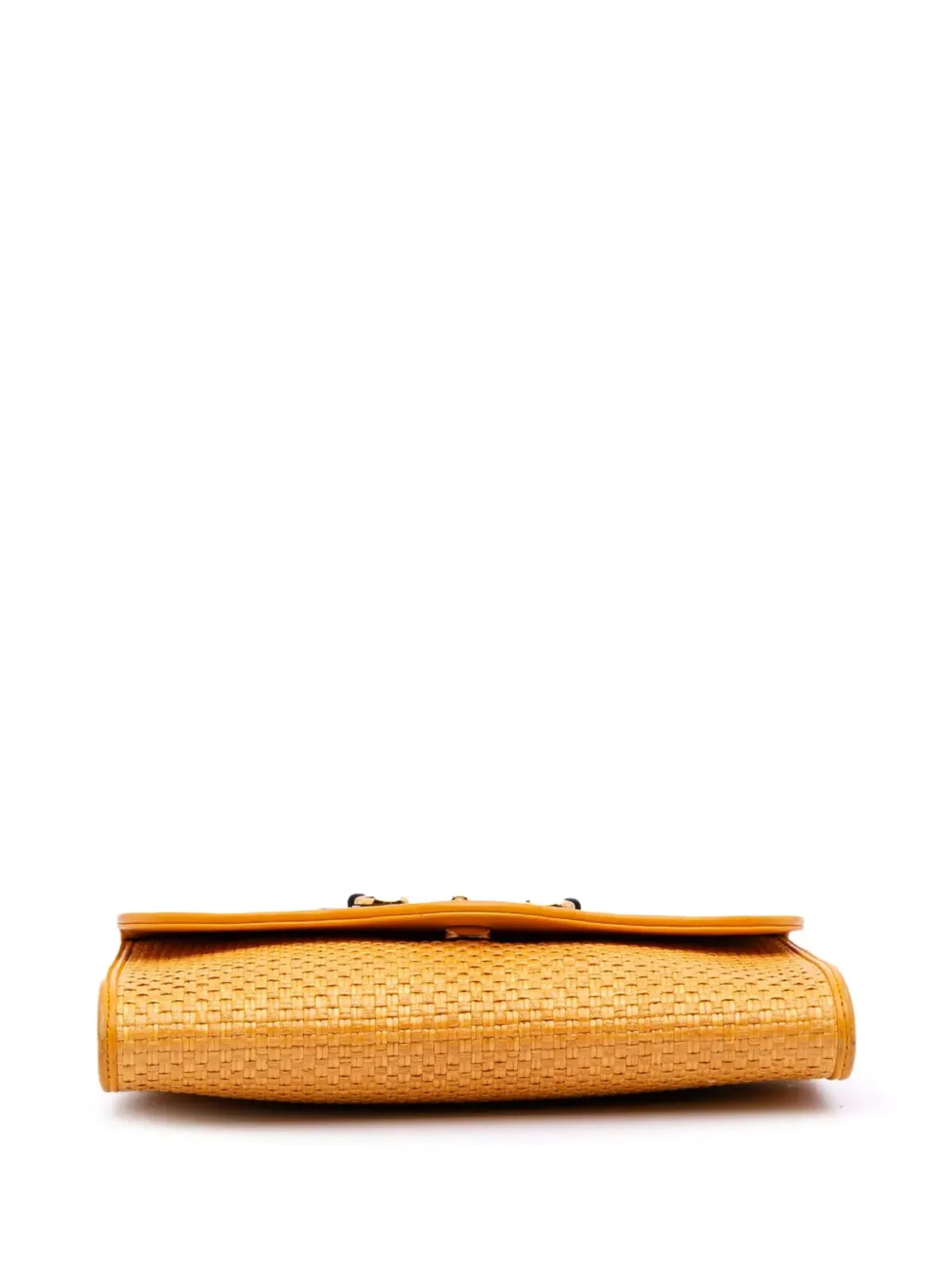 Gucci Pre-Owned ラフィア ホースビット 1955 チェーン クロスボディ バッグ - 画像4