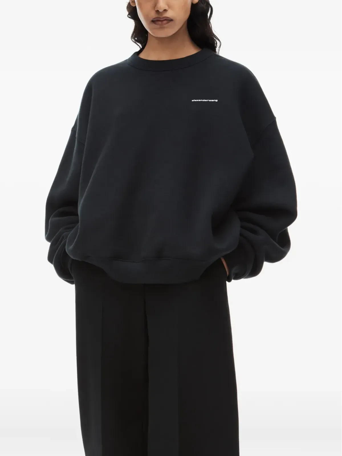 Alexander Wang ロゴプリント クルーネックセーター - 画像3