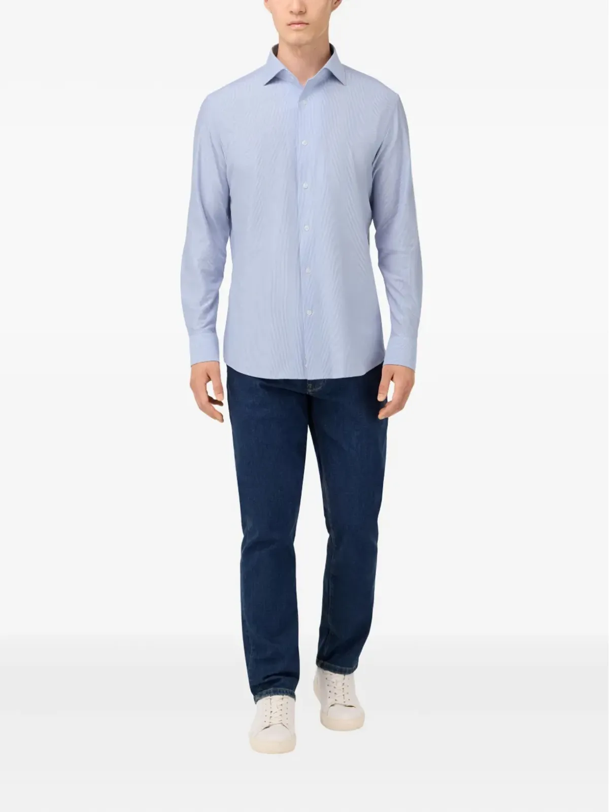 Boggi Milano ストライプ柄長袖シャツ - 画像2