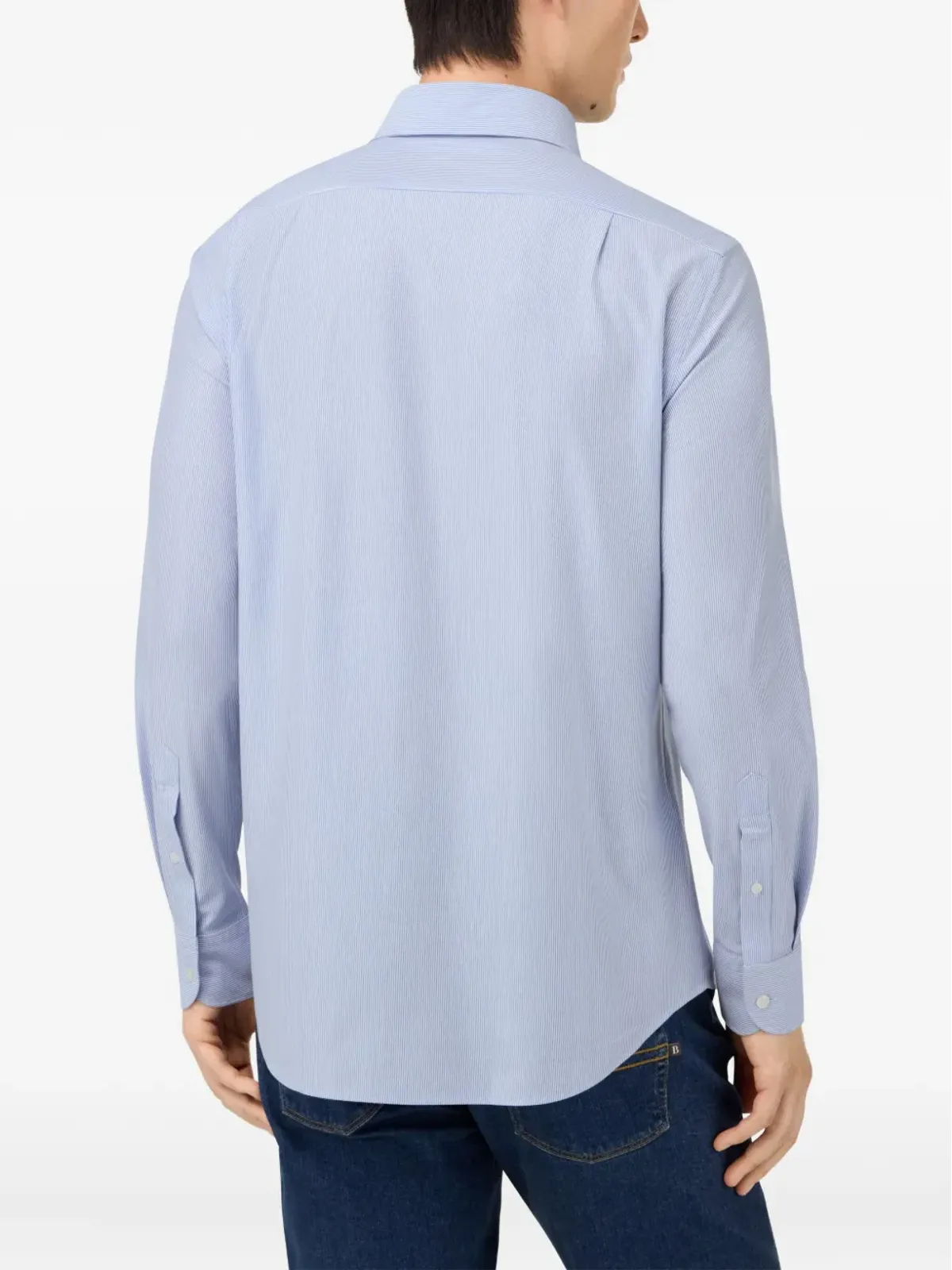 Boggi Milano ストライプ柄長袖シャツ - 画像4