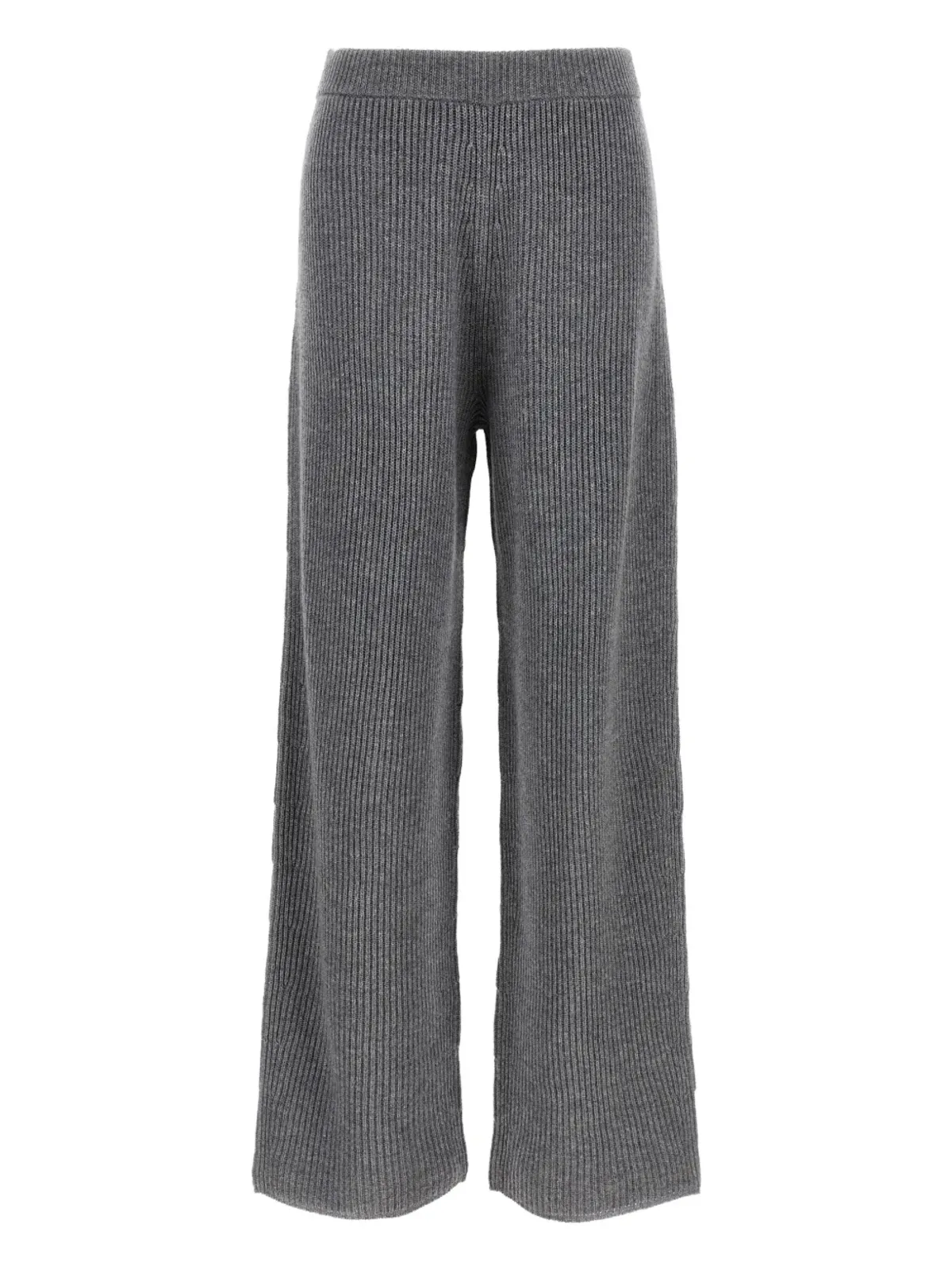 Sportmax リブ編みストレートパンツ - グレー - 画像1