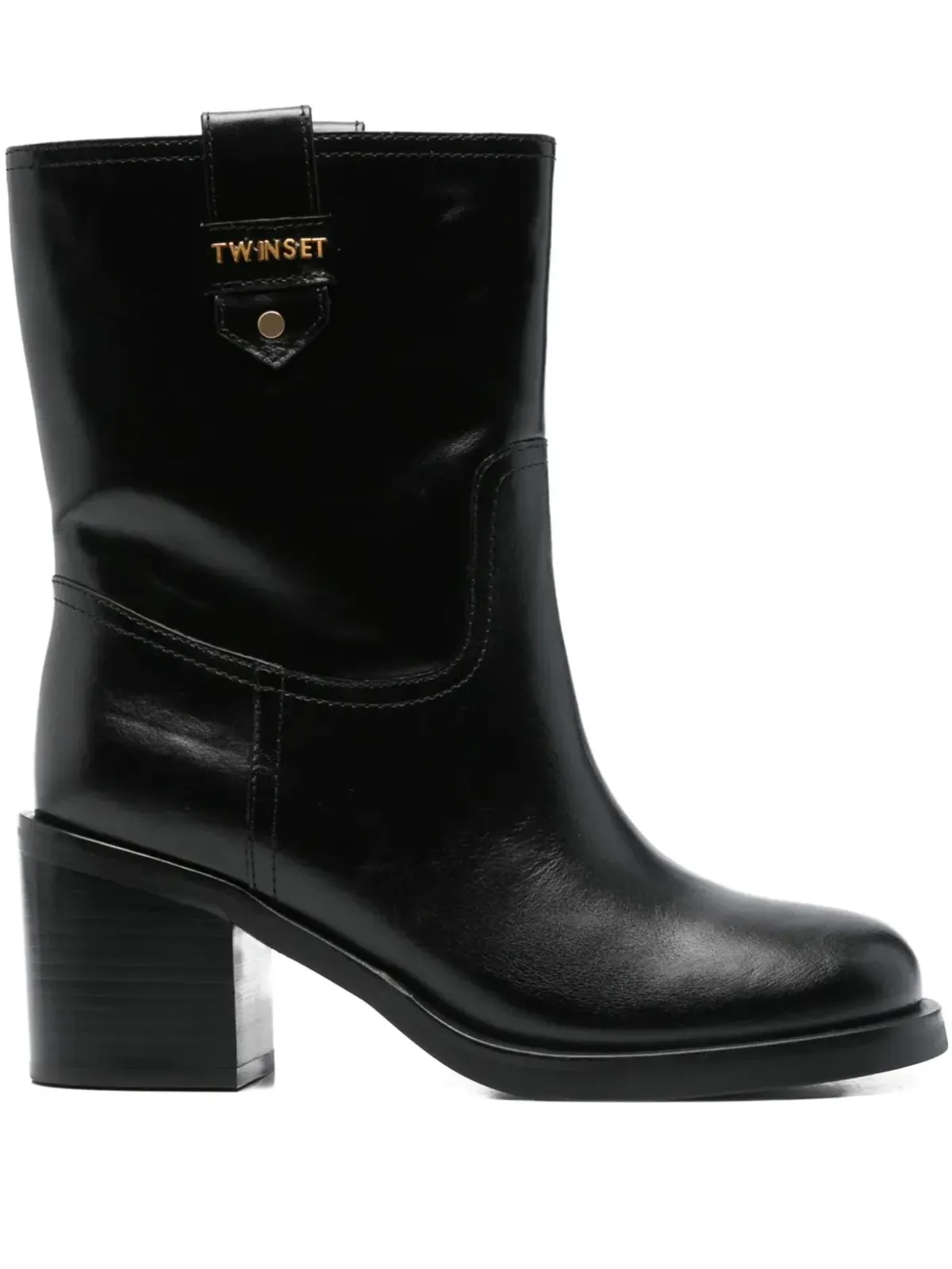 TWINSET 70mmブロックヒール アンクルブーツ - 画像1