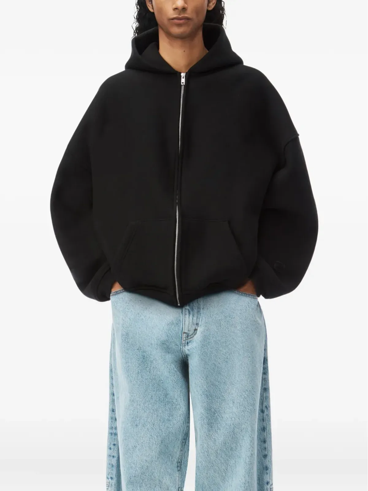 Alexander Wang パフロゴ ジップアップフーディー - 画像3