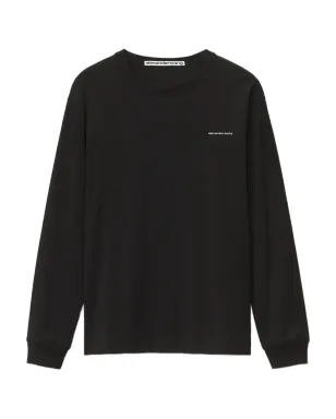 Alexander Wang ブラック ロゴ刺繍入りロングスリーブTシャツ - サムネイル1