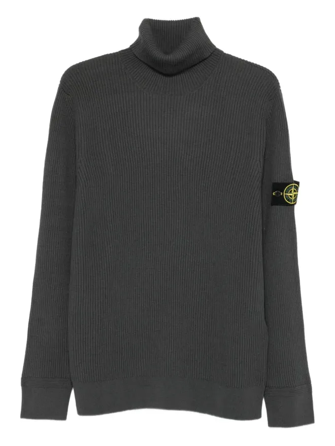 Stone Island Stone Island リブ編みタートルネックセーター - Greyの商品画像